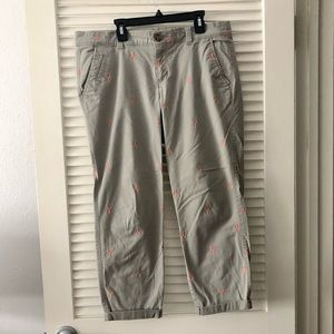 Old Navy lobster print cropped pants